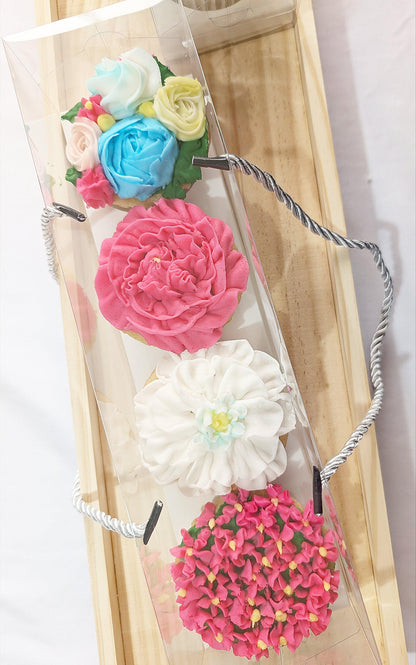 Boxed Floral Cupcake