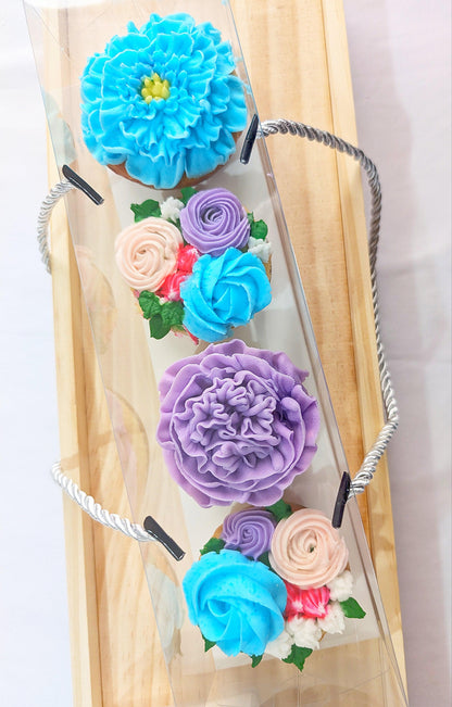 Boxed Floral Cupcake