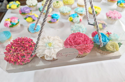 Boxed Floral Cupcake