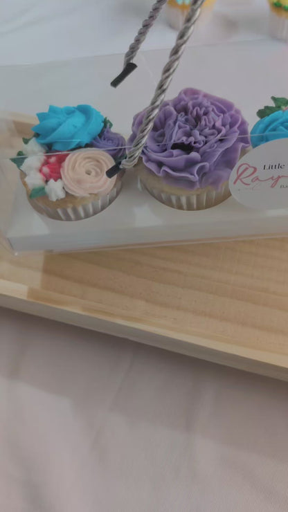 Boxed Floral Cupcake
